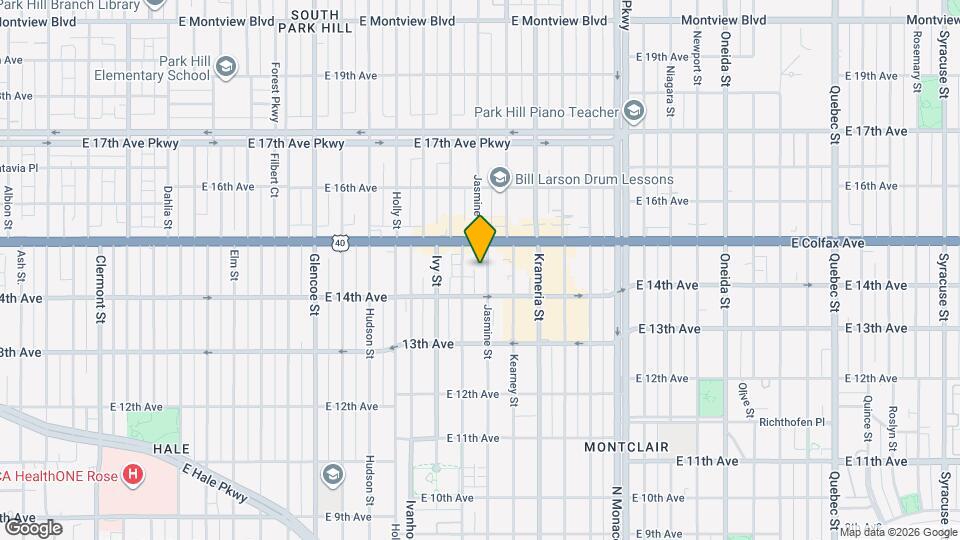 1443 Jasmine St Map and Location Details