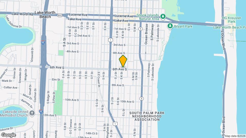 532 S K St Map and Location Details