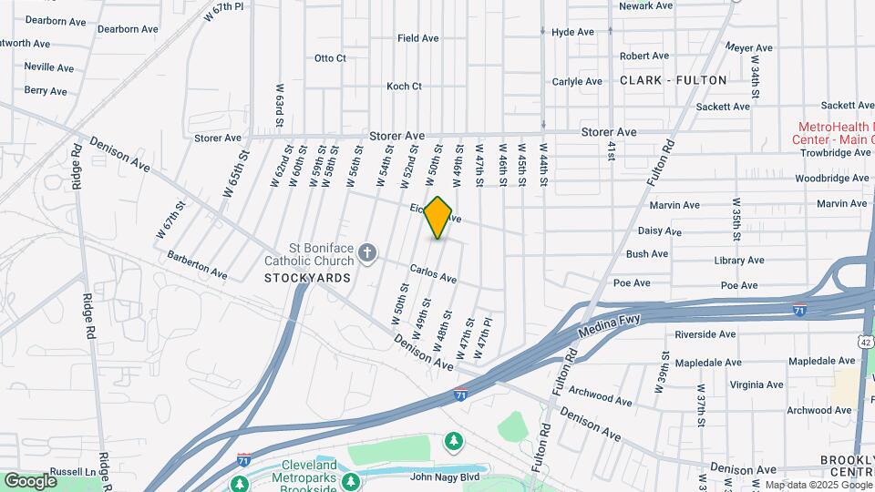 3516 W 49th St, Unit Rear house Map and Location Details