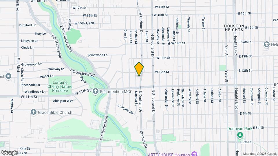 1133 N Durham Dr Map and Location Details