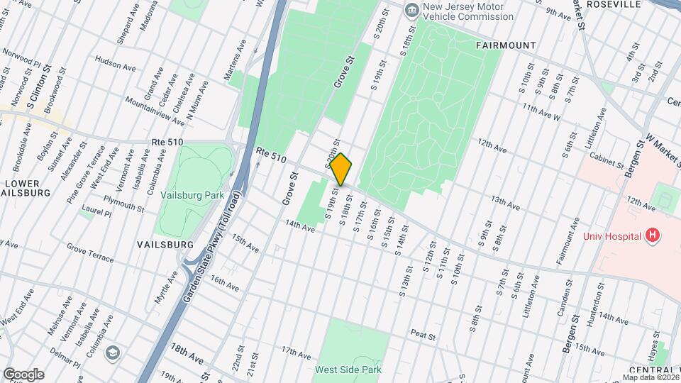 408-410 S 19th St, Unit Unit 1 Map and Location Details