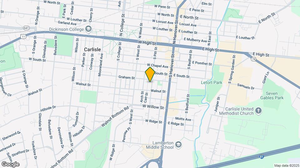 250 S Pitt St, Unit 250 A Map and Location Details