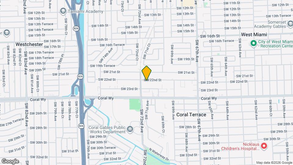 7150 SW 22nd St, Unit 7150A Map and Location Details