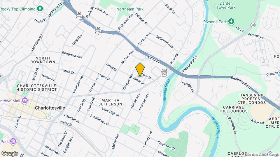 1413 Hazel St Map and Location Details