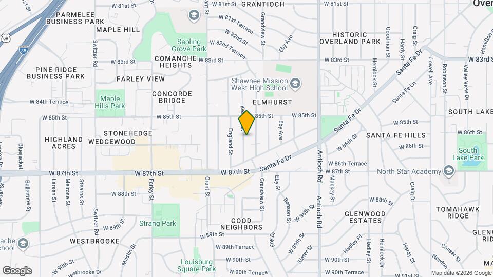8543 Kessler St Map and Location Details