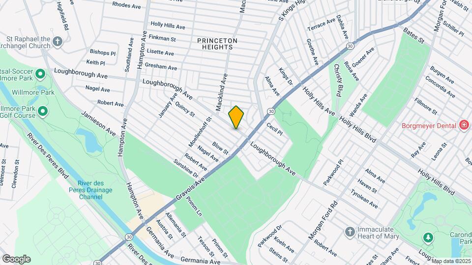 4932 Loughborough Ave Map and Location Details