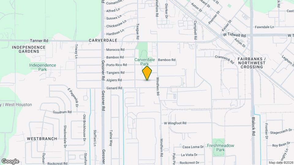 9935 Algiers Rd Map and Location Details