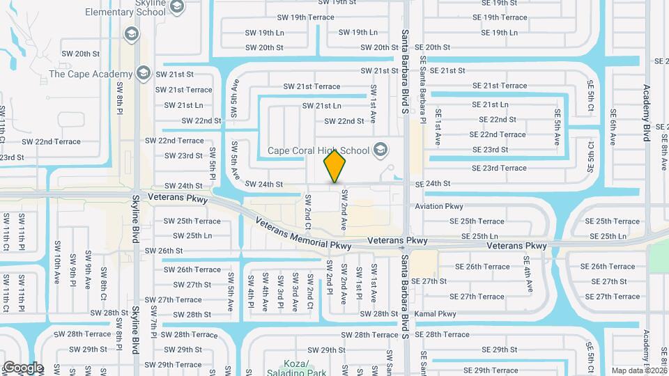 2401 SW 2nd Pl Map and Location Details