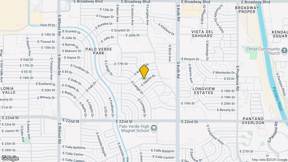 6833 E Oberlin Dr Map and Location Details