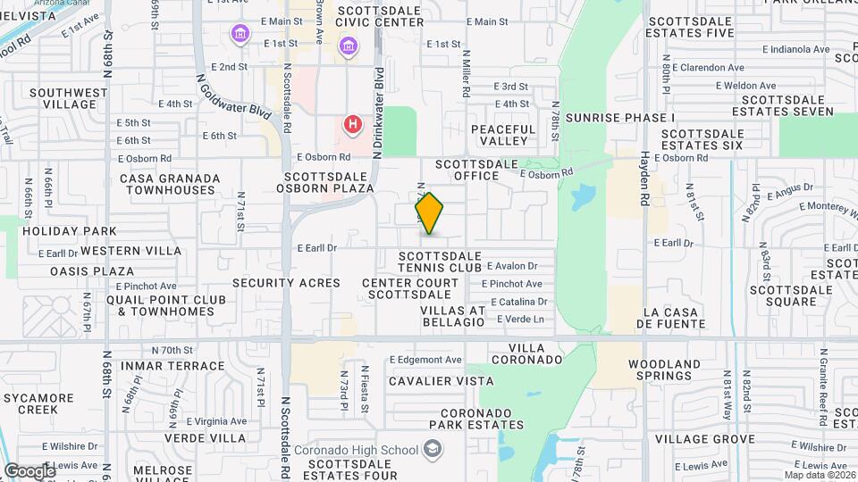 7508 E Earll Dr-Unit -20 Map and Location Details