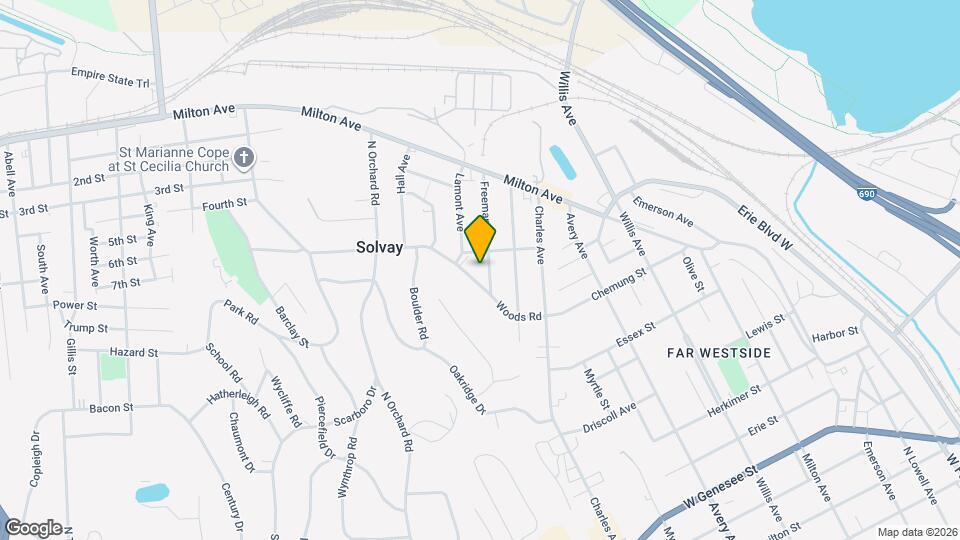 208 Freeman Ave Map and Location Details