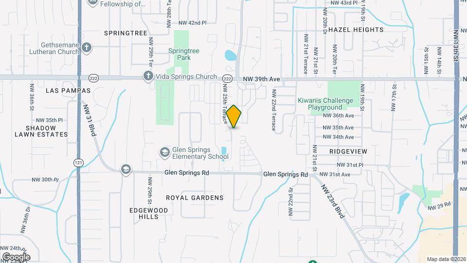 3445 NW 25th Terrace Map and Location Details