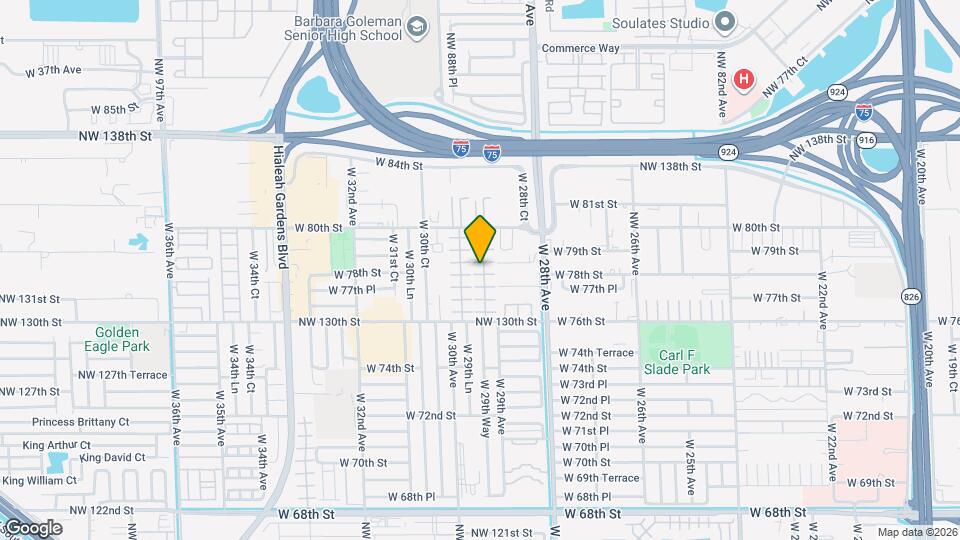 7820 W 29th Way Mapa y Detalles de la Ubicación