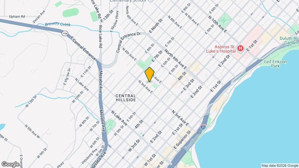 312 E 6th St Map and Location Details