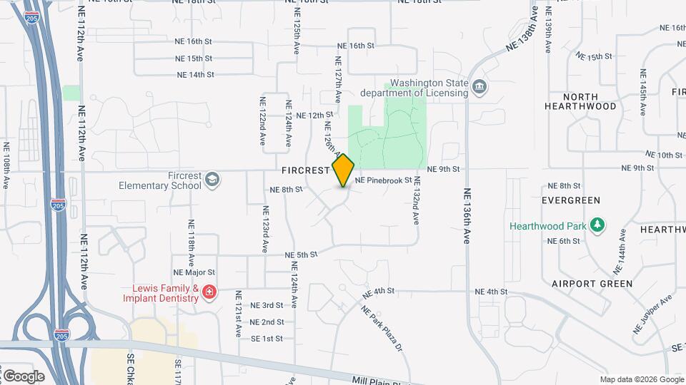 810 NE Pinebrook Ave Map and Location Details