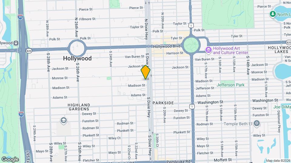 2104 Monroe Terrace Map and Location Details