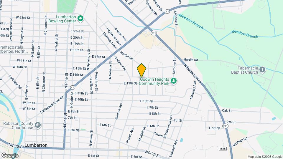1100 E 14th St Map and Location Details