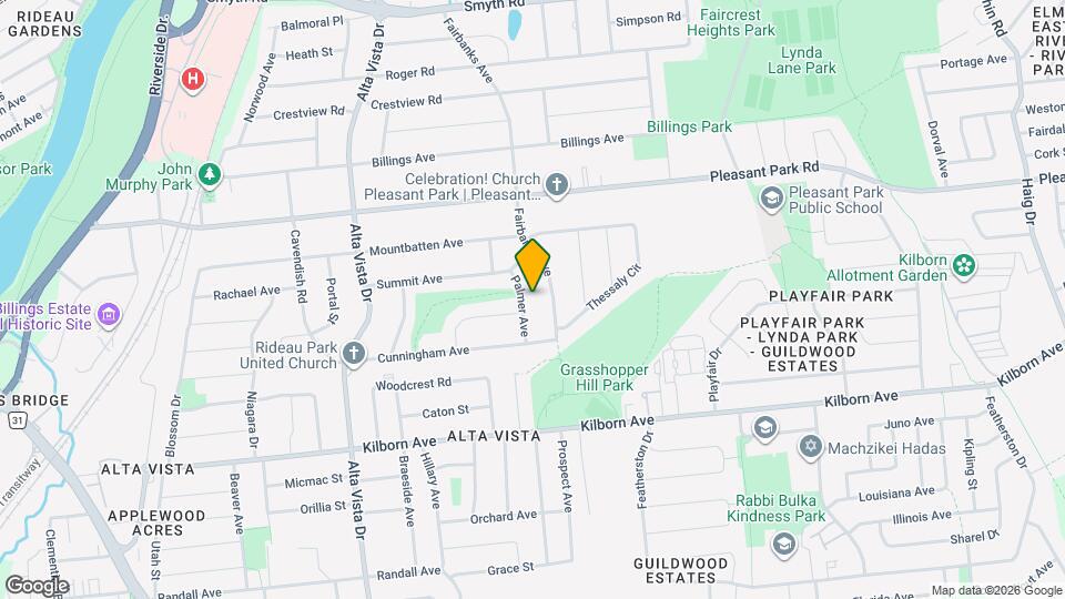 2077 Palmer Ave Map and Location Details