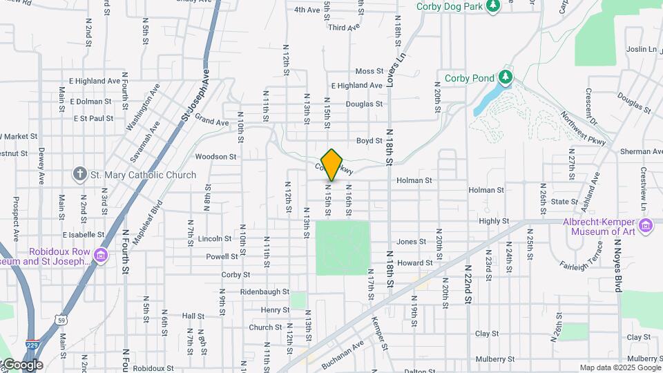 1317 N 15th St Map and Location Details