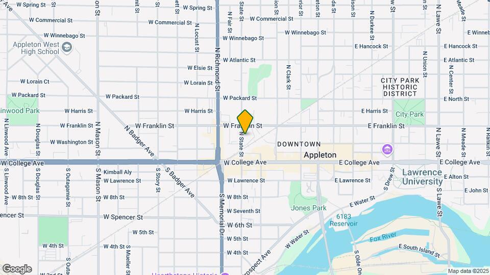 204 N State St, Unit 204 1/2 - upper Map and Location Details