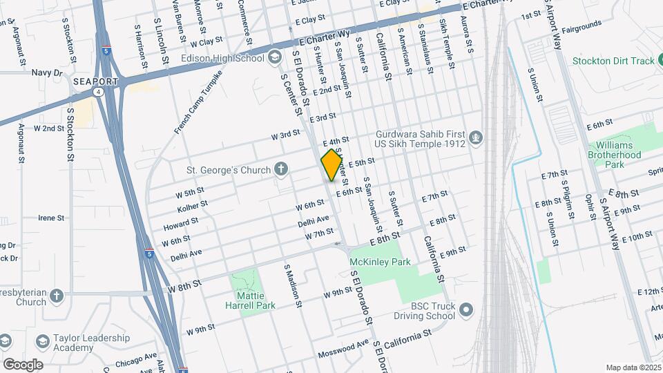 1952 S El Dorado St Map and Location Details