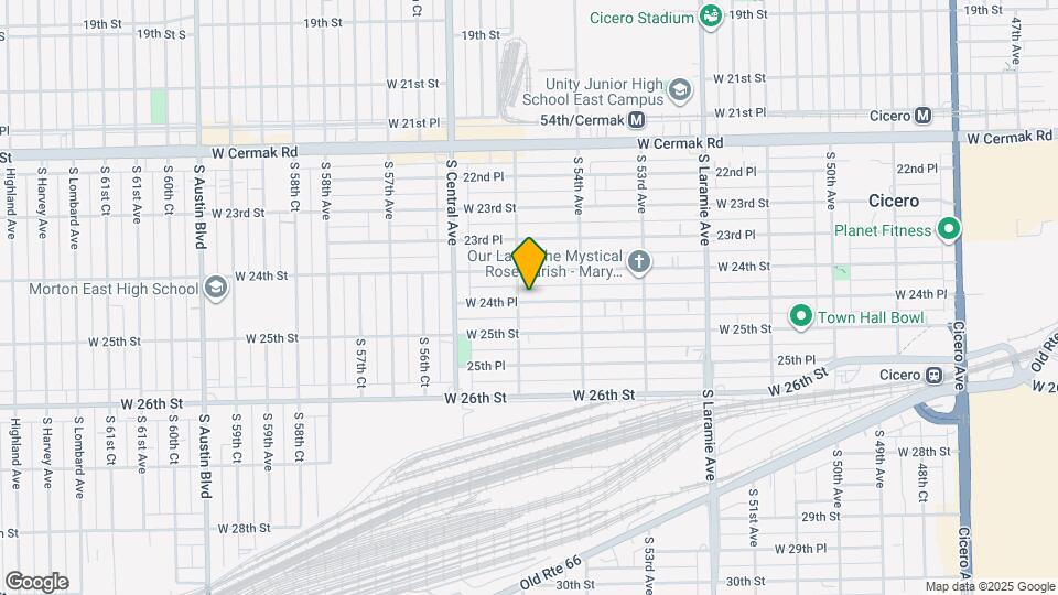 5436 W 24th Pl Mapa y Detalles de la Ubicación