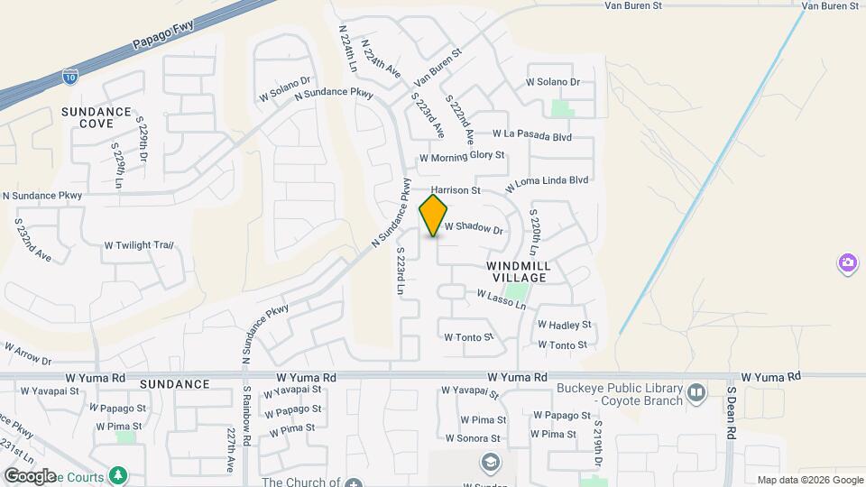 664 S 222nd Ln Map and Location Details