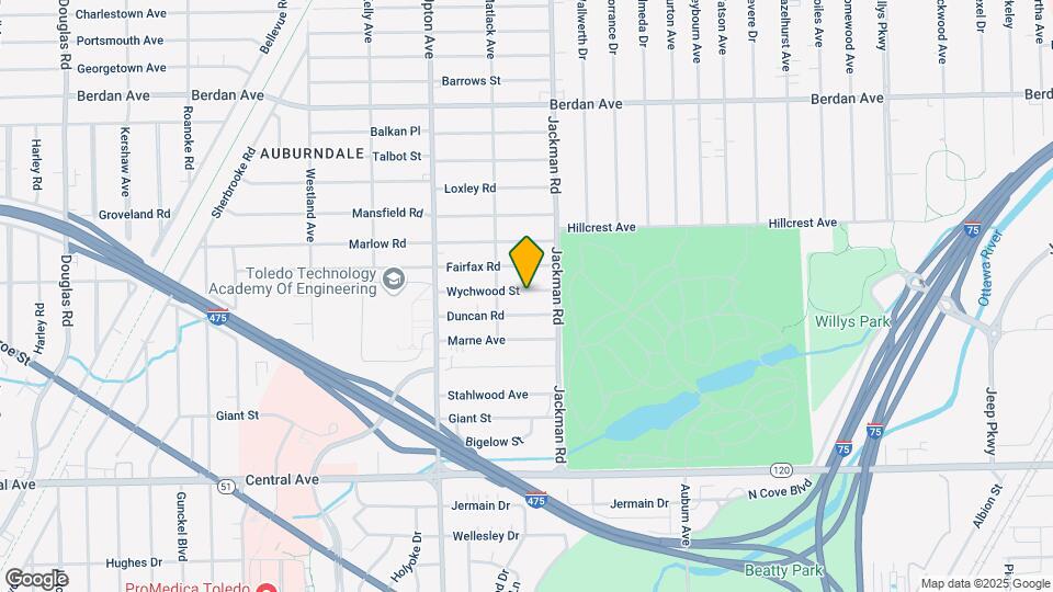 1733 Wychwood St Map and Location Details