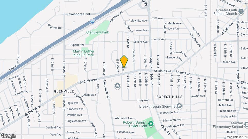 581 E 114th St Map and Location Details