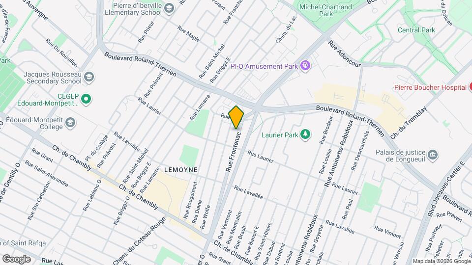 555 Frontenac Rue Map and Location Details