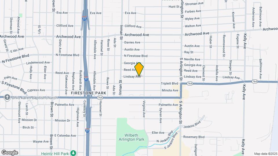 820 Lindsay Ave Map and Location Details