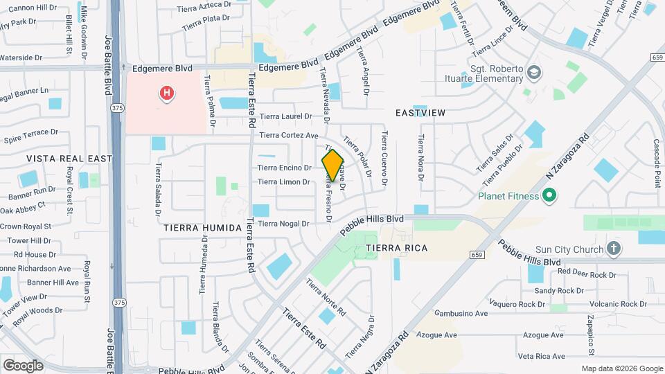 3044 Tierra Fresno Dr Map and Location Details