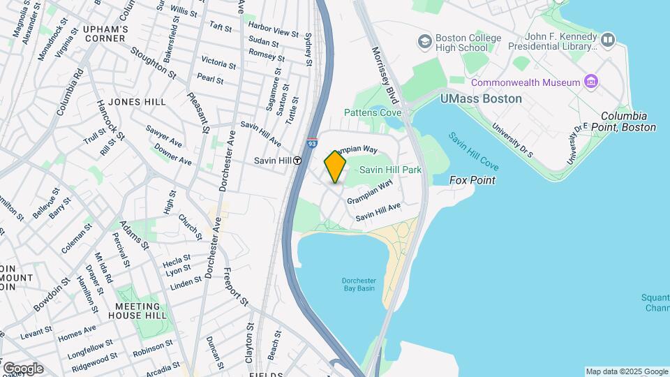168 Savin Hill Ave, Unit 1 Map and Location Details