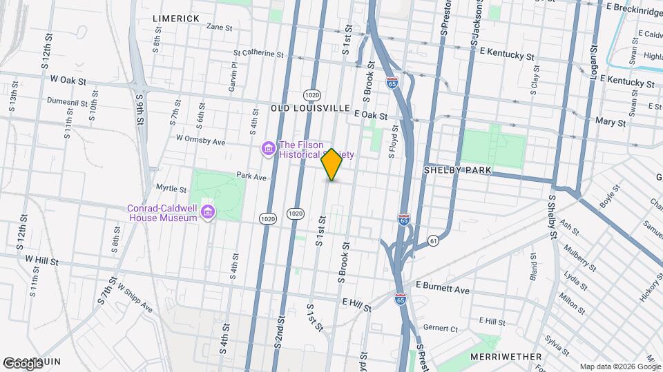 1321 S 1st St Map and Location Details