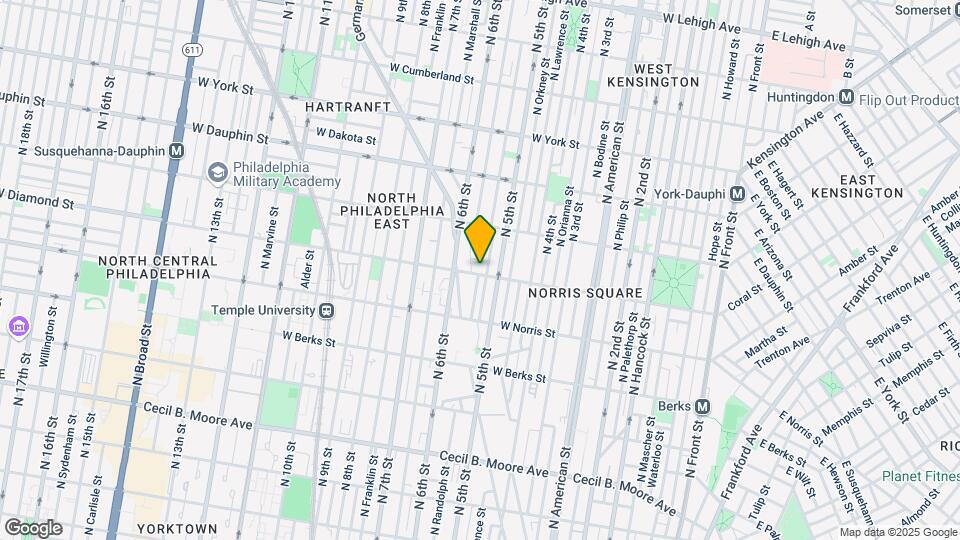 521 Diamond St Mapa y Detalles de la Ubicación