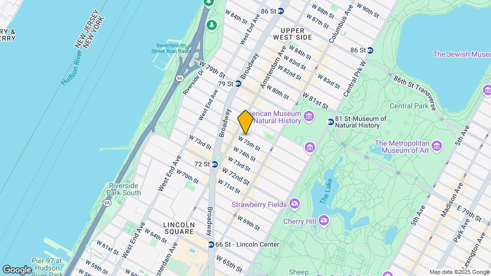 153 W 75th St Map and Location Details