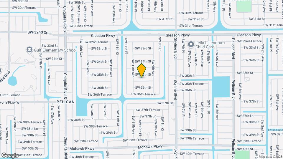 1001 SW 35th Terrace Map and Location Details