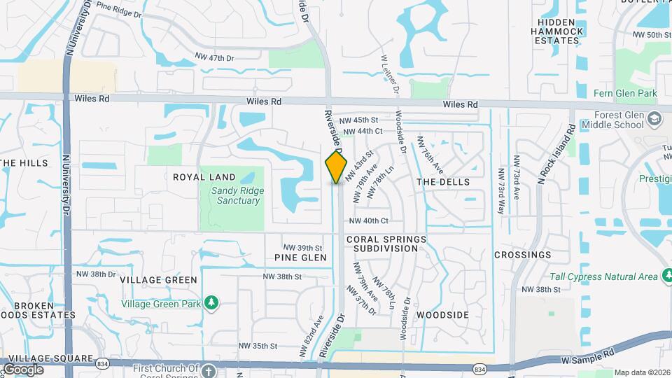 4116 Riverside Dr Mapa y Detalles de la Ubicación