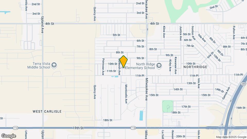 1010 Oakridge Ave Map and Location Details