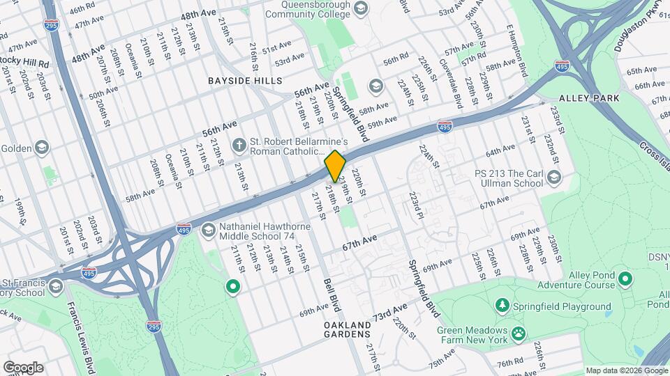 61-25-61218 218th St Map and Location Details