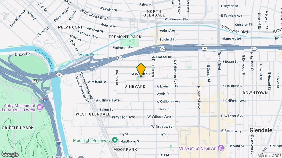 543 Milford St Map and Location Details