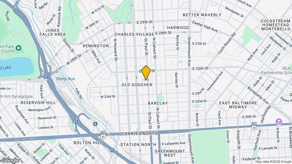 2408 St Paul St Mapa y Detalles de la Ubicación
