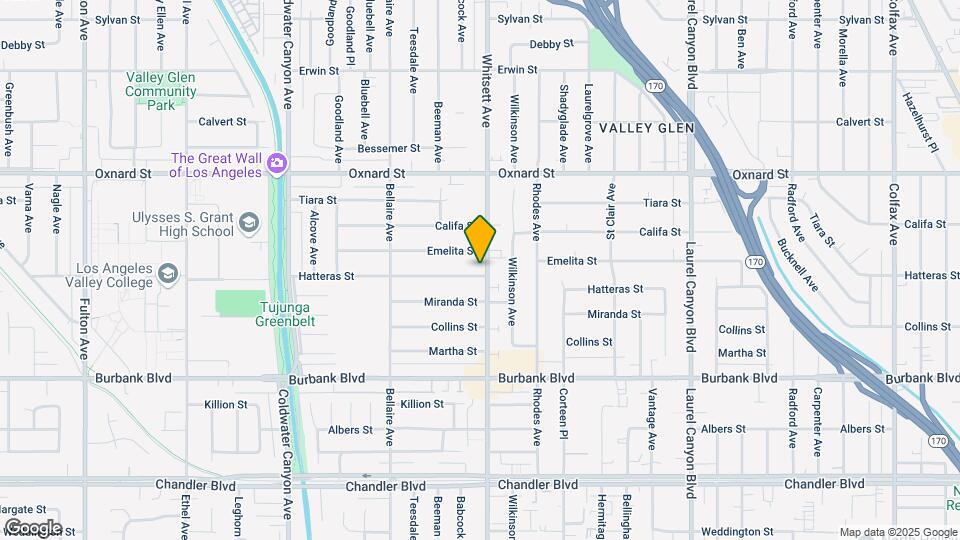 5805 Whitsett Ave, Unit 111 Map and Location Details