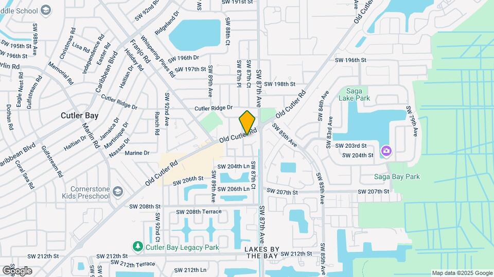 20182 Old Cutler Rd Map and Location Details