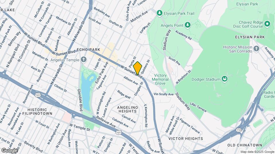 1426-1428 W Sunset Blvd Map and Location Details