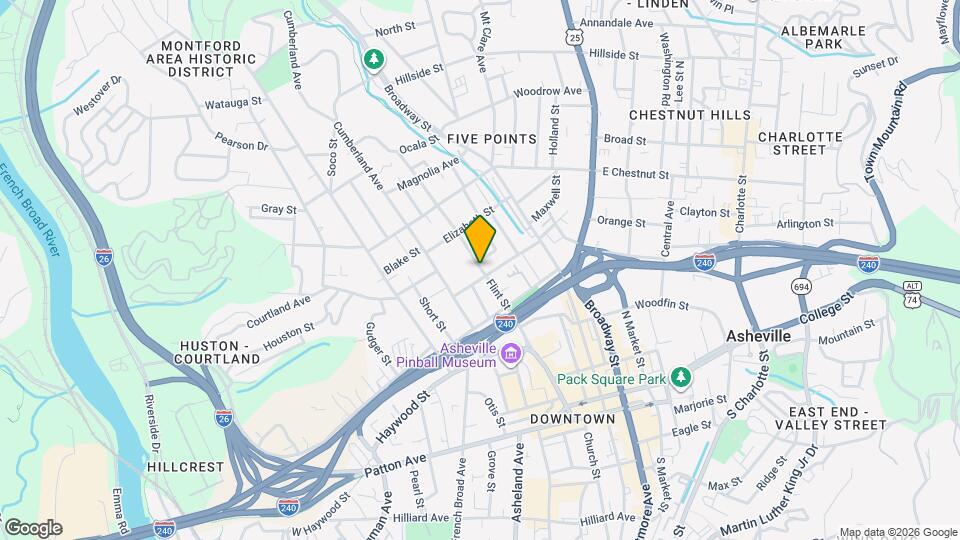 96 Flint St Map and Location Details