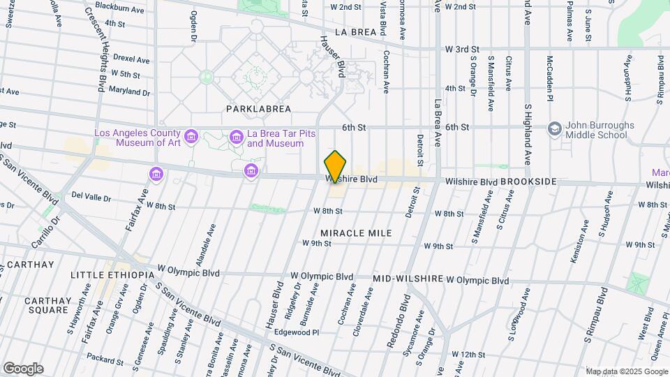 5550 Wilshire at Miracle Mile by Windsor Mapa y Detalles de la Ubicación