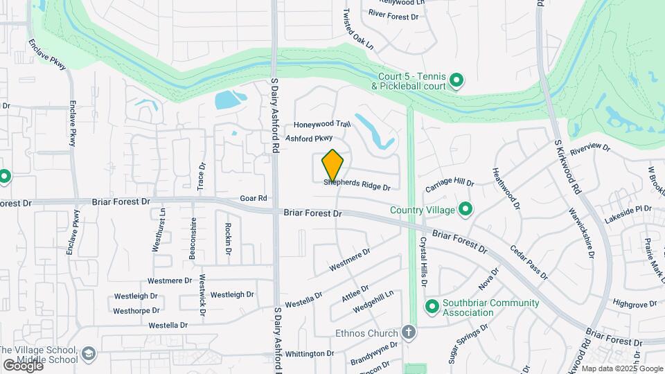 12511 Shepherds Ridge Dr Map and Location Details