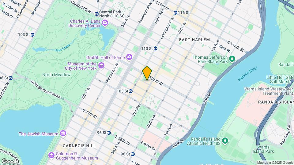 175 E 105th St Mapa y Detalles de la Ubicación