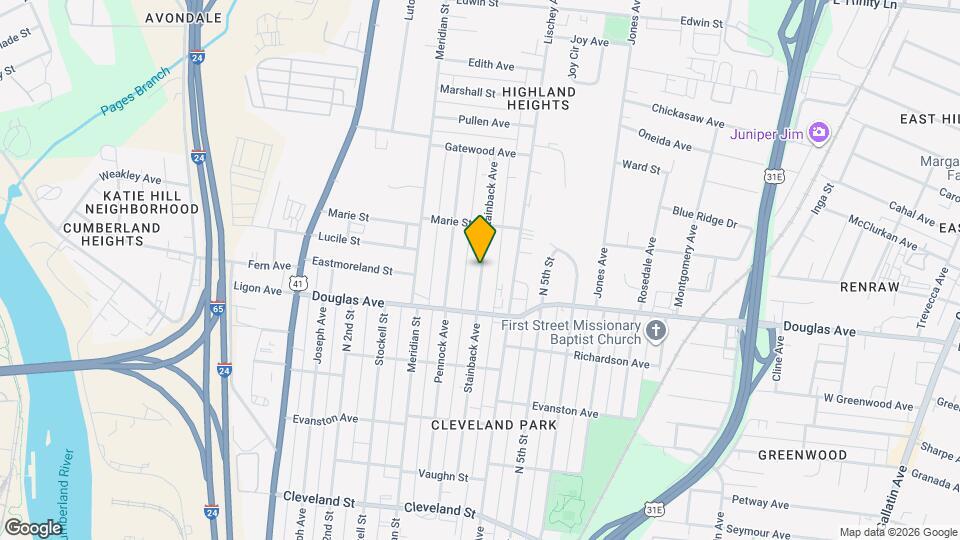 1318C Stainback Ave Map and Location Details